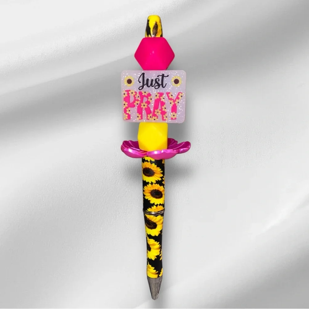 Sunflower “Just Pray” Pen